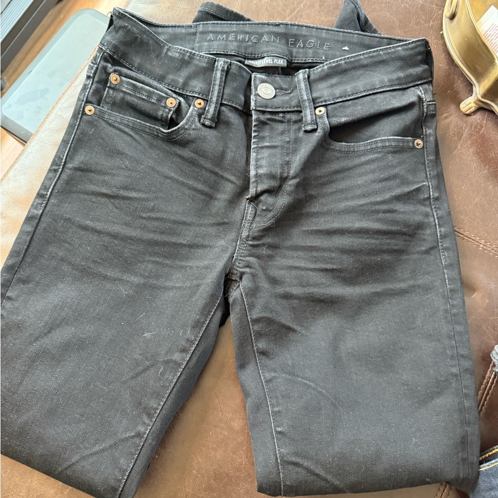 American Eagle Outfitters Men's Black Jeans 28x30 VGUC